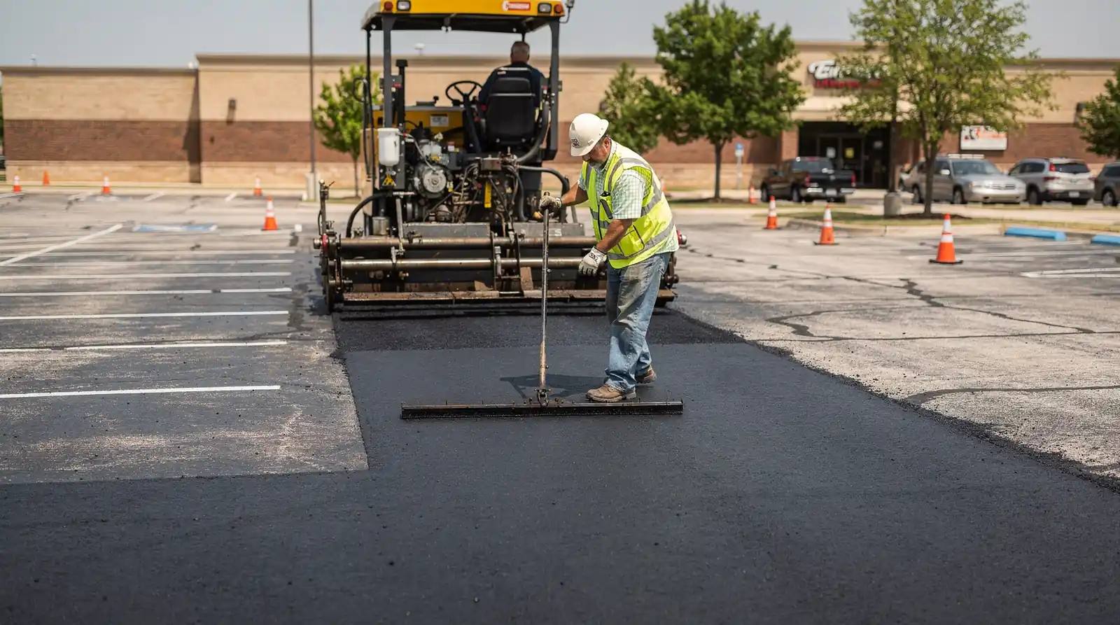 Arrow Asphalt names Edmond among its primary service areas alongside Moore, Norman, Yukon, and Bethany